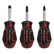 Sealey Premier Stubby Screwdriver Set 3 Piece - Model AK4328