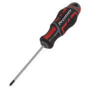 Sealey Premier Pozi Screwdriver #0 x 75mm Chrome Vanadium