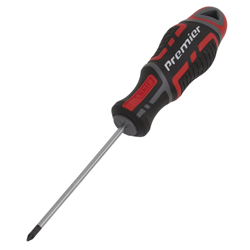 Sealey Premier Pozi Screwdriver #0 x 75mm Chrome Vanadium