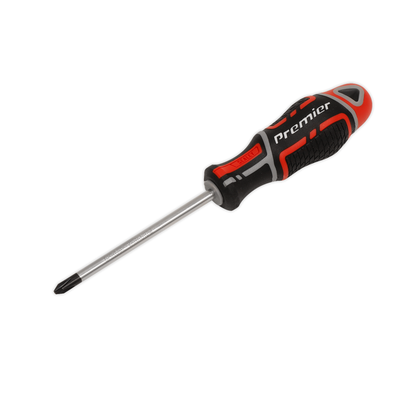 Sealey Premier Pozi Screwdriver #2 x 38mm Chrome Vanadium