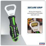 Sealey Premier Bottle Opener GripMAX® 145mm Hi-Vis Green