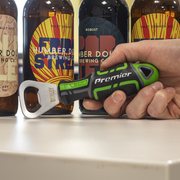 Sealey Premier Bottle Opener GripMAX® 145mm Hi-Vis Green