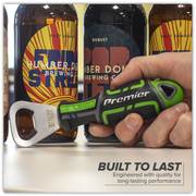Sealey Premier Bottle Opener GripMAX® 145mm Hi-Vis Green