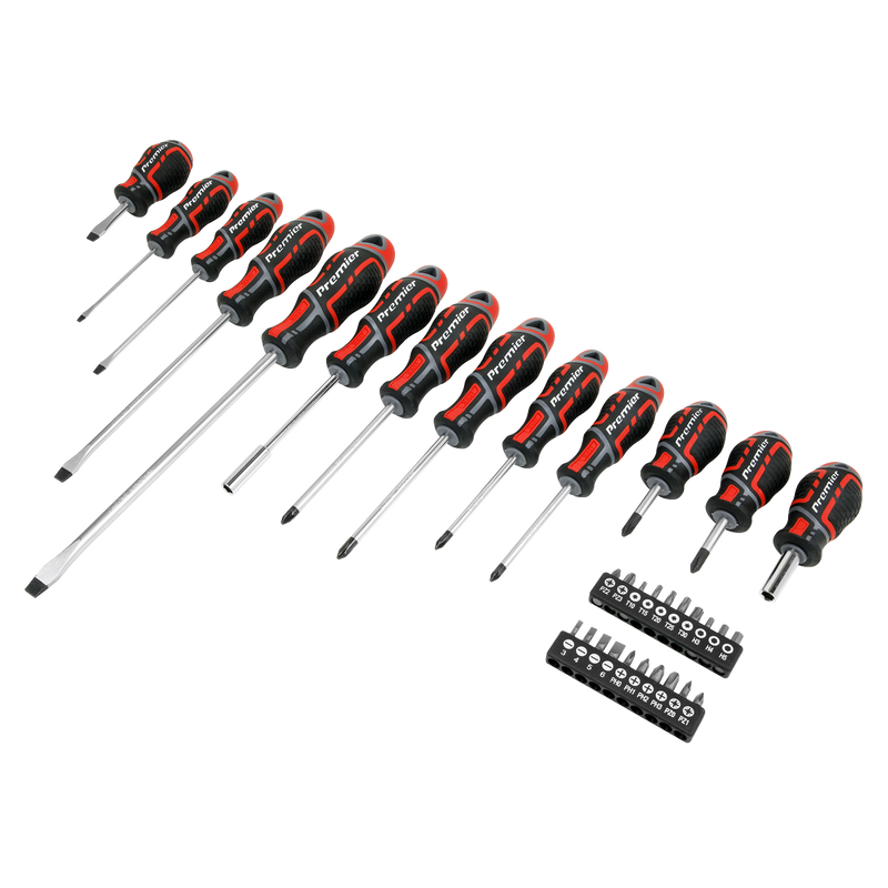 Sealey Premier Screwdriver & Bit Set 33 Piece AK4370 Chrome Vanadium Steel