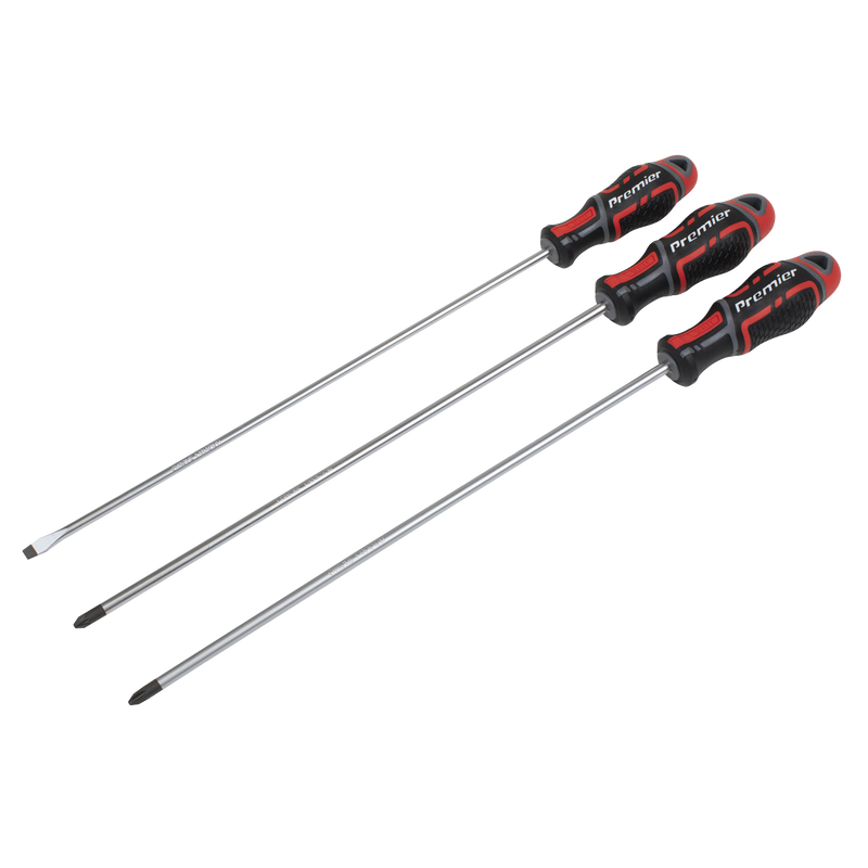 Sealey Premier Screwdriver Set 3 Piece 300mm GripMAX®