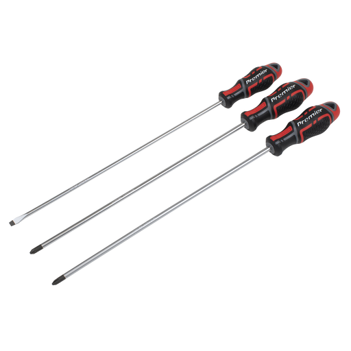 Sealey Premier Screwdriver Set 3 Piece 300mm GripMAX®