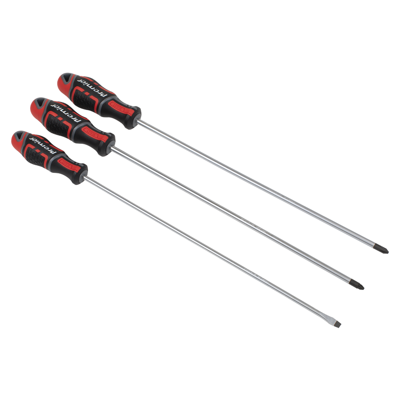 Sealey Premier Screwdriver Set 3 Piece 300mm GripMAX®
