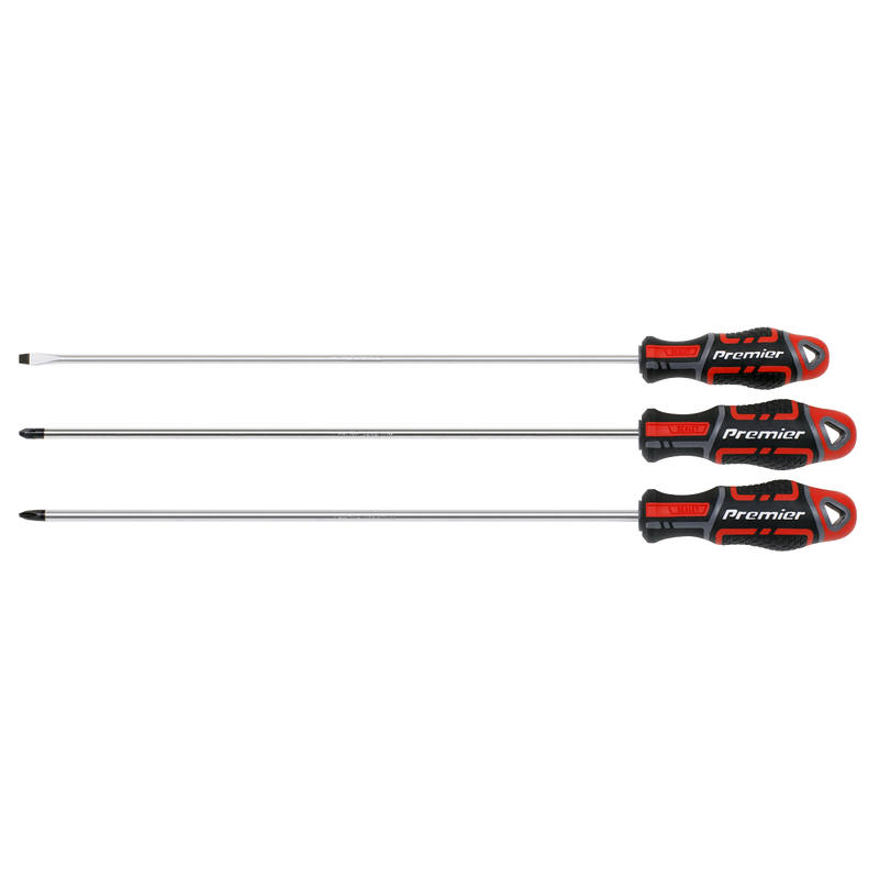 Sealey Premier Screwdriver Set 3 Piece 300mm GripMAX®