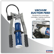 Sealey Double Lever Grease Gun AK4405 0.7cm³ Delivery