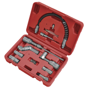 Sealey Grease Gun Adaptor Kit 12 Piece with Flexible Hose
