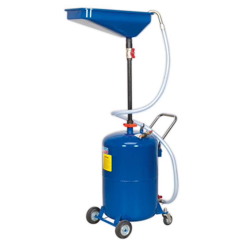 Sealey Air Discharge Mobile Waste Oil Drainer 65L