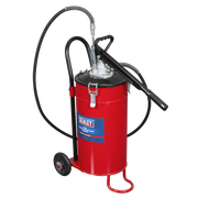 Sealey Bucket Grease Pump Trolley 15kg Capacity AK451X
