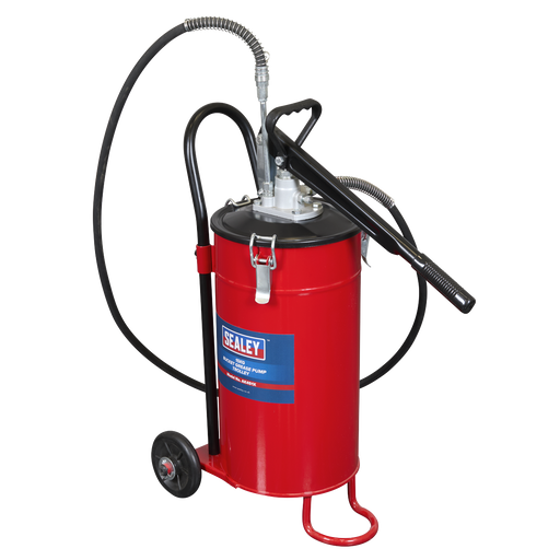Sealey Bucket Grease Pump Trolley 15kg Capacity AK451X