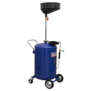 Sealey Air Discharge Mobile Oil Drainer 110L - Adjustable Height