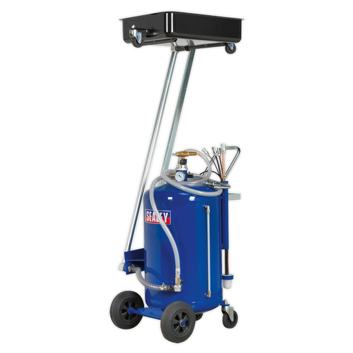 Sealey Cantilever Oil Drainer 80L with Probes