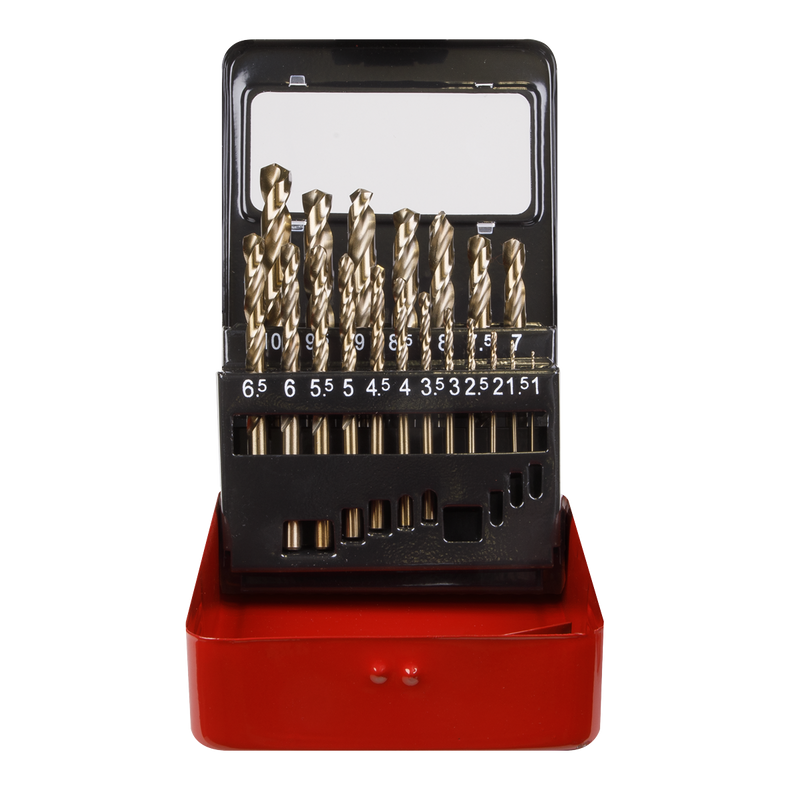 Sealey HSS Cobalt Drill Bit Set 19 Piece AK4701 1-10mm