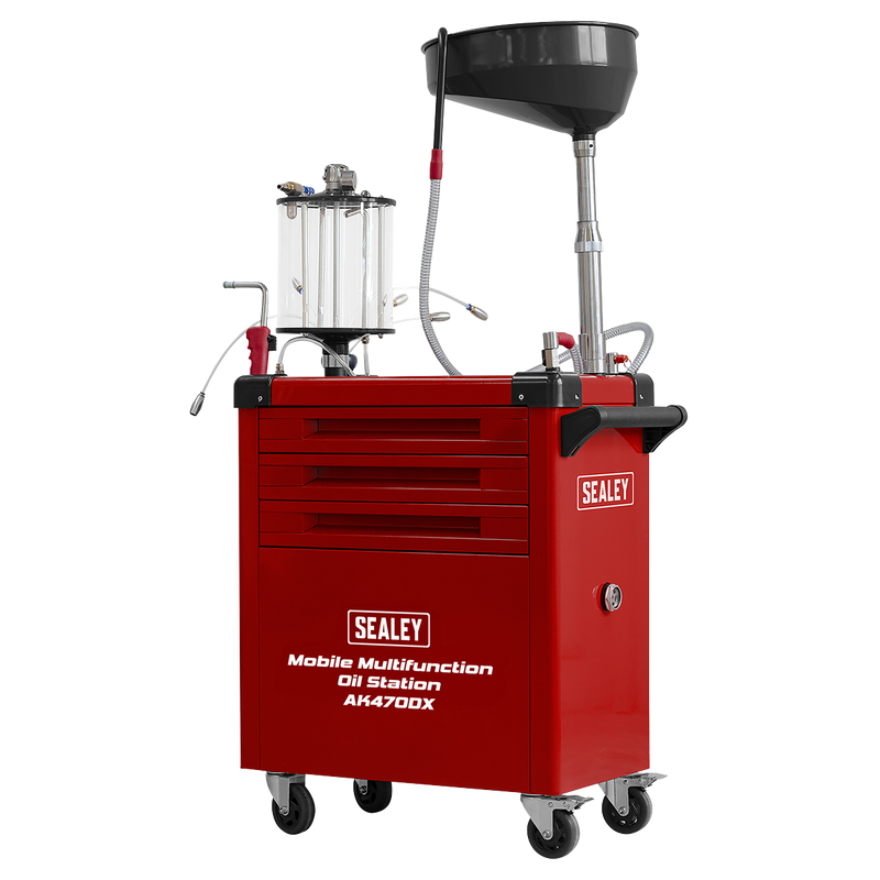 Sealey Mobile Multifunction Oil Station AK470DX 70L Capacity
