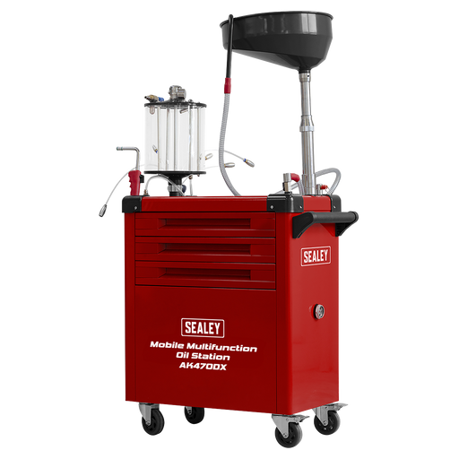 Sealey Mobile Multifunction Oil Station AK470DX 70L Capacity