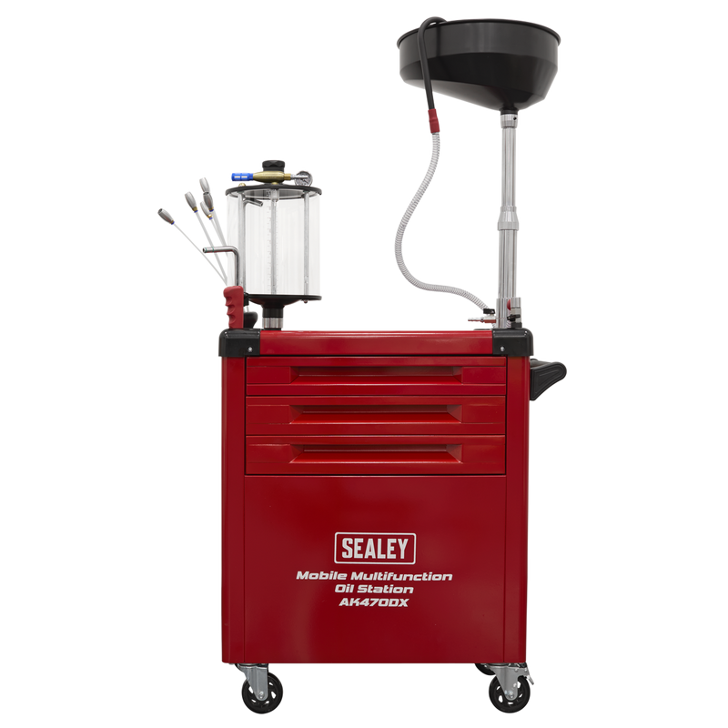 Sealey Mobile Multifunction Oil Station AK470DX 70L Capacity