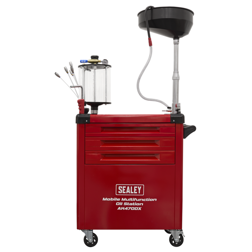 Sealey Mobile Multifunction Oil Station AK470DX 70L Capacity