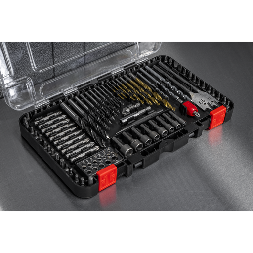 Sealey Drill & Bit Accessory Set 104 Piece AK47104