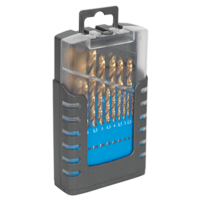 Sealey HSS Drill Bit Set 19 Piece - Model AK4719, Ø1-10mm