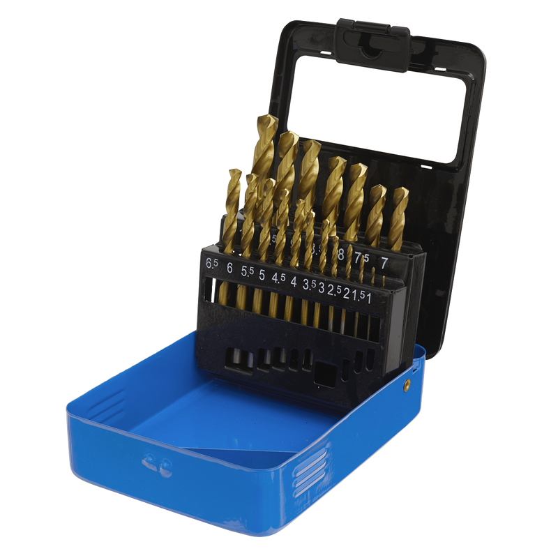 Sealey HSS Drill Bit Set 19 Piece - Model AK4719, Ø1-10mm