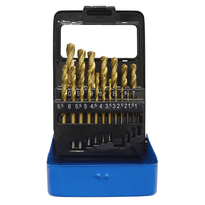 Sealey HSS Drill Bit Set 19 Piece - Model AK4719, Ø1-10mm