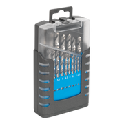 Sealey HSS Fully Ground Drill Bit Set 19 Piece 1-10mm