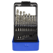 Sealey HSS Fully Ground Drill Bit Set 19 Piece 1-10mm