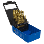 Sealey HSS Fully Ground Drill Bit Set 25 Piece - Ø1-13mm