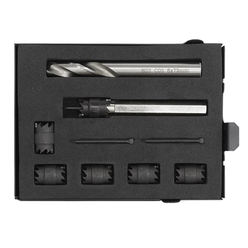 Sealey Spot Weld Cutter & Drill Bit Set 10mm 9 Piece