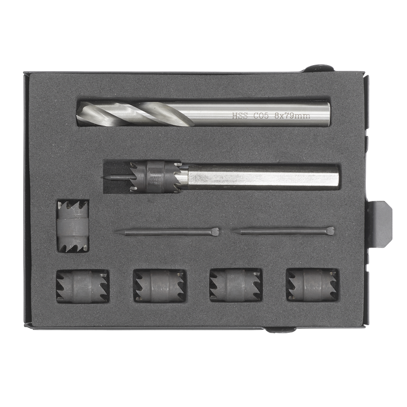 Sealey Spot Weld Cutter & Drill Bit Set 10mm 9 Piece