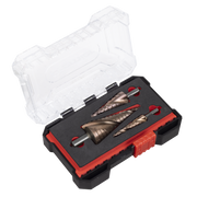 Sealey Premier Spiral Flute HSS Cobalt Step Drill Bit Set 3 Piece Ø4-32mm