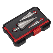 Sealey Step Drill Bit Set 3 Piece Ø4-30mm HSS 4341