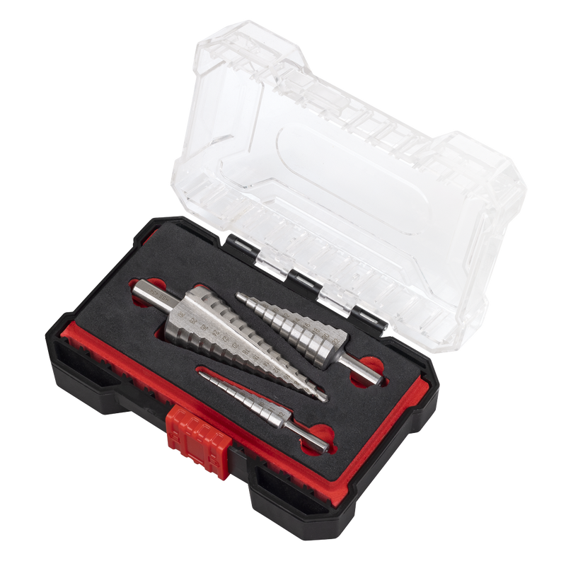 Sealey Step Drill Bit Set 3 Piece Ø4-30mm HSS 4341