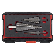 Sealey Step Drill Bit Set 3 Piece Ø4-30mm HSS 4341
