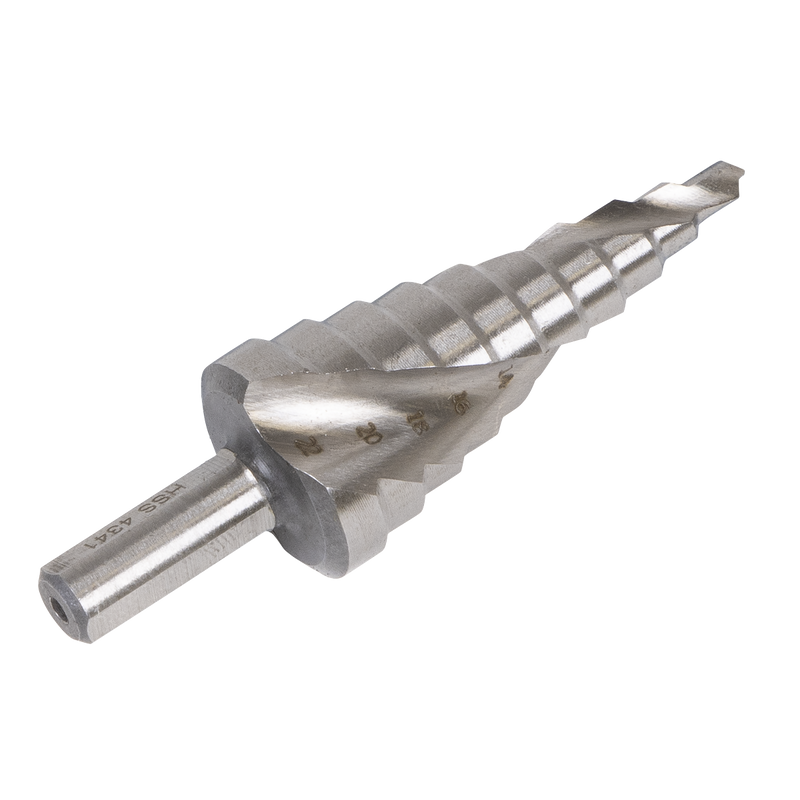 Sealey Spiral Flute HSS Step Drill Bit 4-22mm