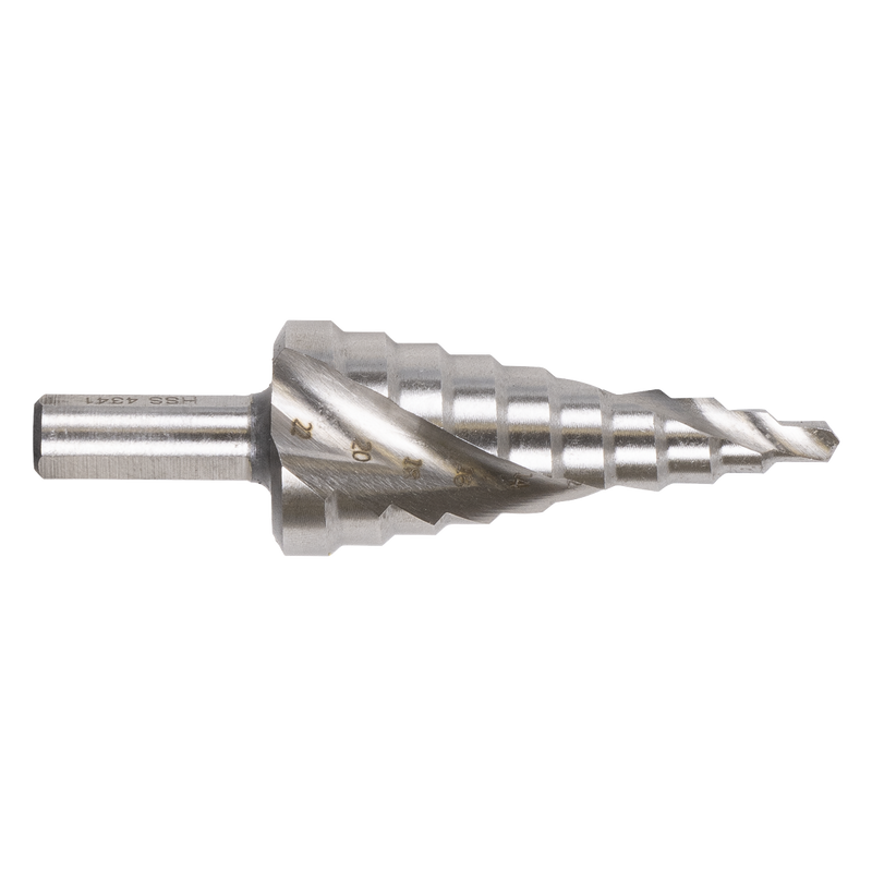 Sealey Spiral Flute HSS Step Drill Bit 4-22mm