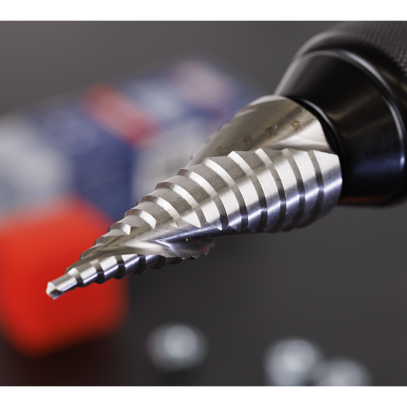 Sealey Spiral Flute HSS Step Drill Bit 4-30mm