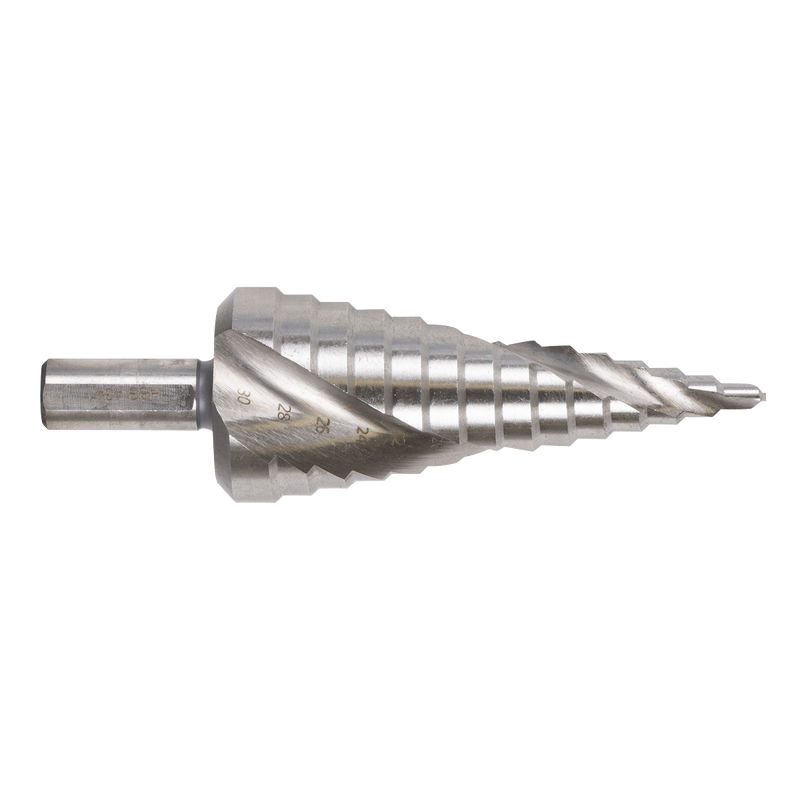 Sealey Spiral Flute HSS Step Drill Bit 4-30mm