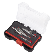 Sealey Spiral Flute HSS 4341 Step Drill Bit Set 3 Piece Ø4-30mm