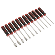 Sealey Premier Nut Driver Set 12 Piece 240mm Chrome Vanadium Steel