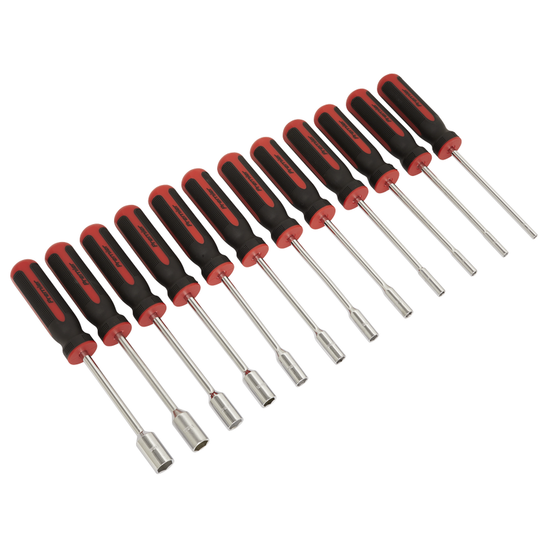 Sealey Premier Nut Driver Set 12 Piece 240mm Chrome Vanadium Steel