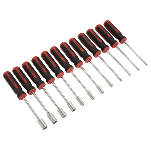 Sealey Premier Nut Driver Set 12 Piece 240mm Chrome Vanadium Steel
