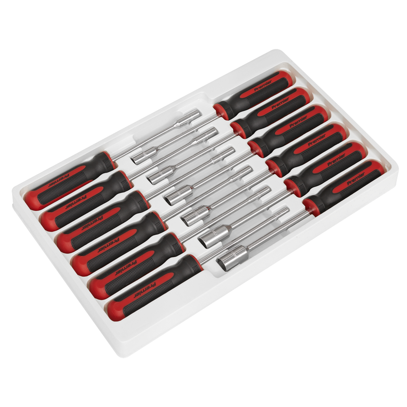 Sealey Premier Nut Driver Set 12 Piece 240mm Chrome Vanadium Steel