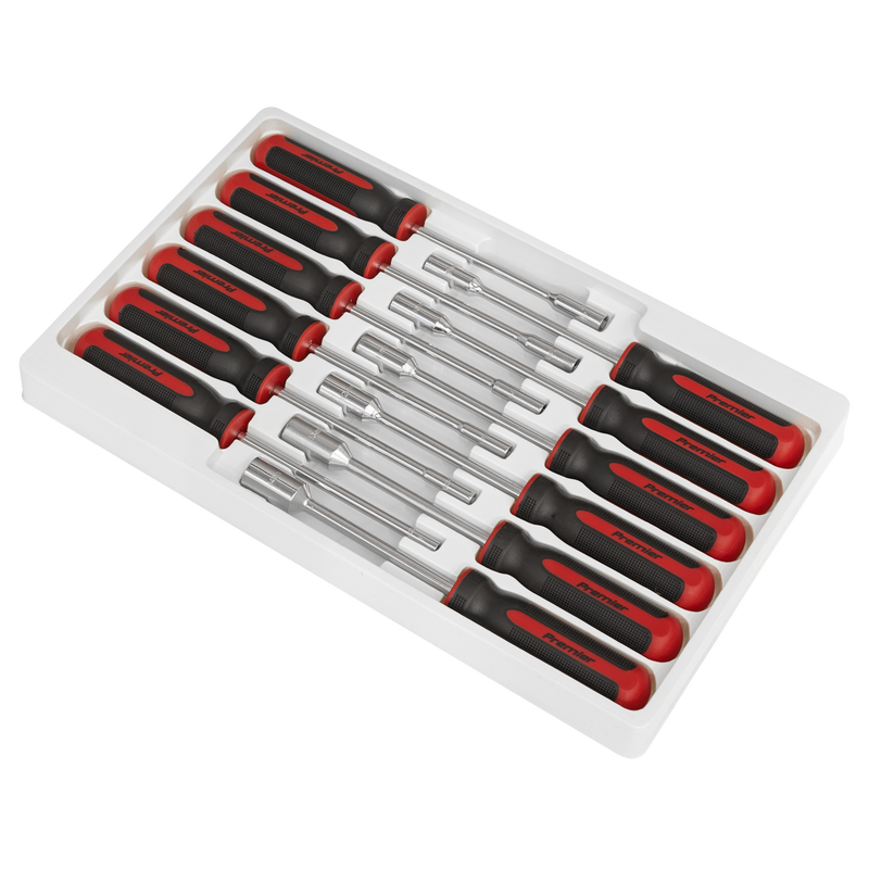 Sealey Premier Nut Driver Set 12 Piece 240mm Chrome Vanadium Steel
