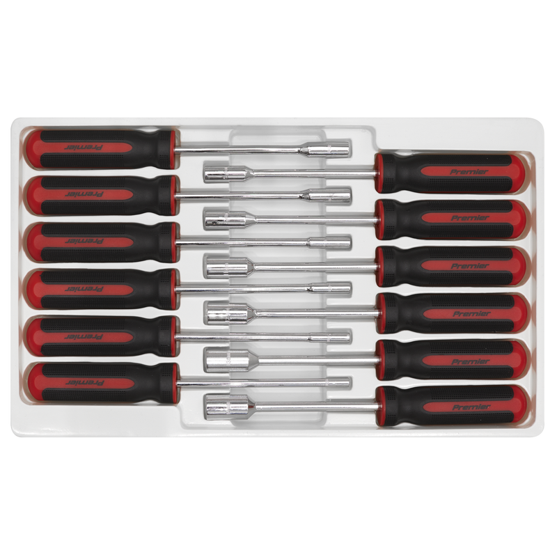 Sealey Premier Nut Driver Set 12 Piece 240mm Chrome Vanadium Steel