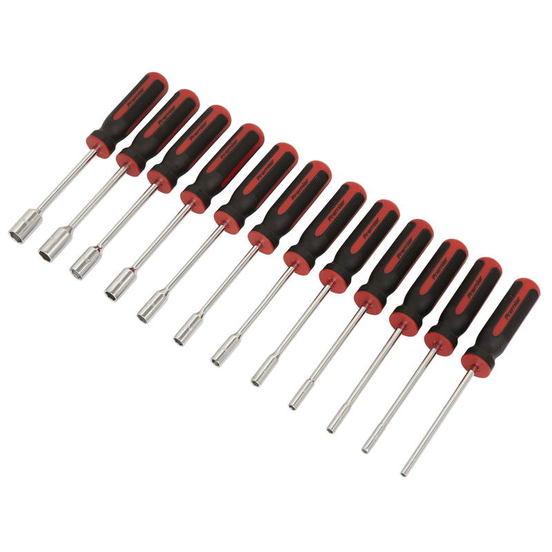 Sealey Premier Nut Driver Set 12 Piece 240mm Chrome Vanadium Steel