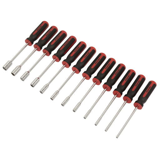 Sealey Premier Nut Driver Set 12 Piece 240mm Chrome Vanadium Steel